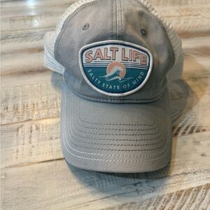 Salt Life White Mesh Cap
